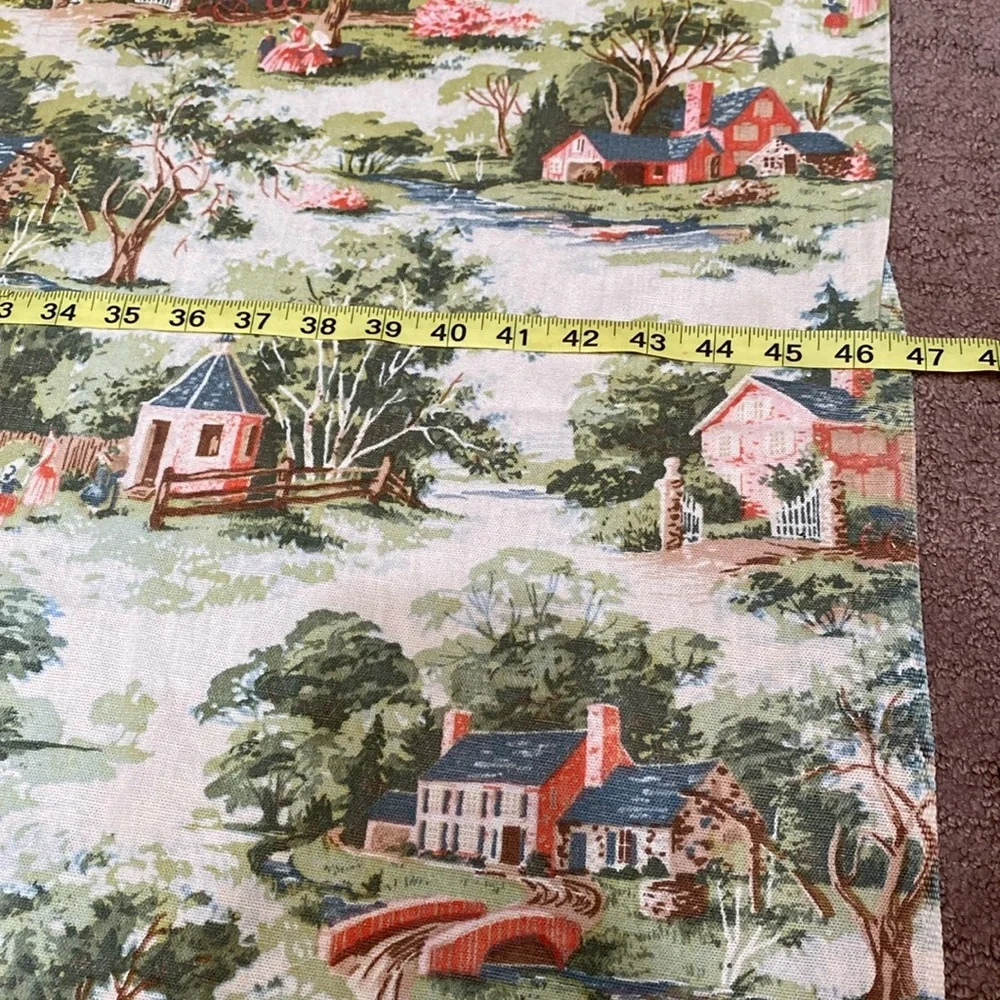 Scenic Countryside Curtain Prairie Cottagecore Household